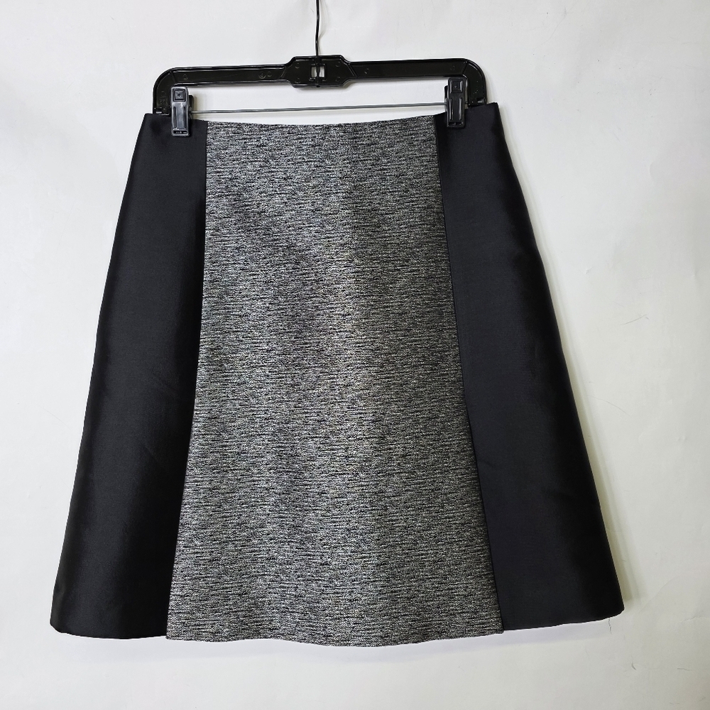 Judith and Charles Wool and silk Combo Knee length With front slit Skirt
